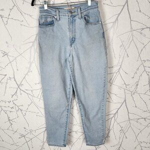 Levi's Light Wash Denim High Waisted Mom Jeans